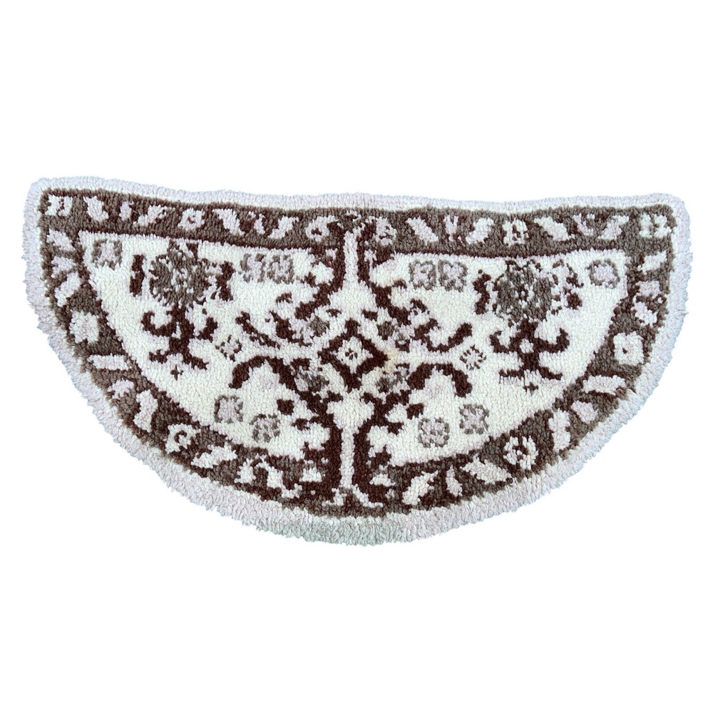 Shillcraft‎ Wool Vintage Latch Hook Rug Kit 27X 54 Half Round 3b